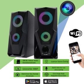 Hoparl�r Wi-Fi Gizli Kamera